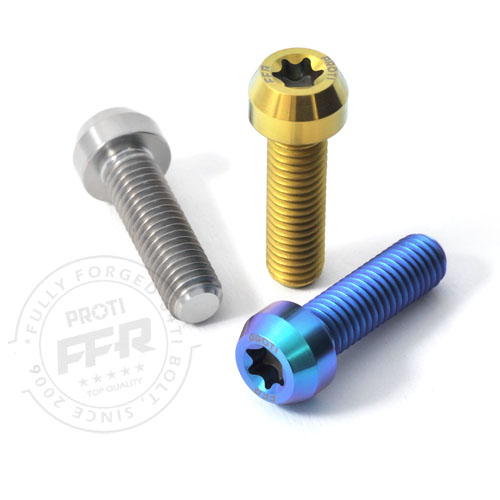 Proti Forged Titanium Front Axle Clamp Bolt Kit for the BMW S1000RR (2020+ K67) Proti Forged Titanium Front Axle Clamp Bolt Kit for the BMW S1000RR (2020+ K67)